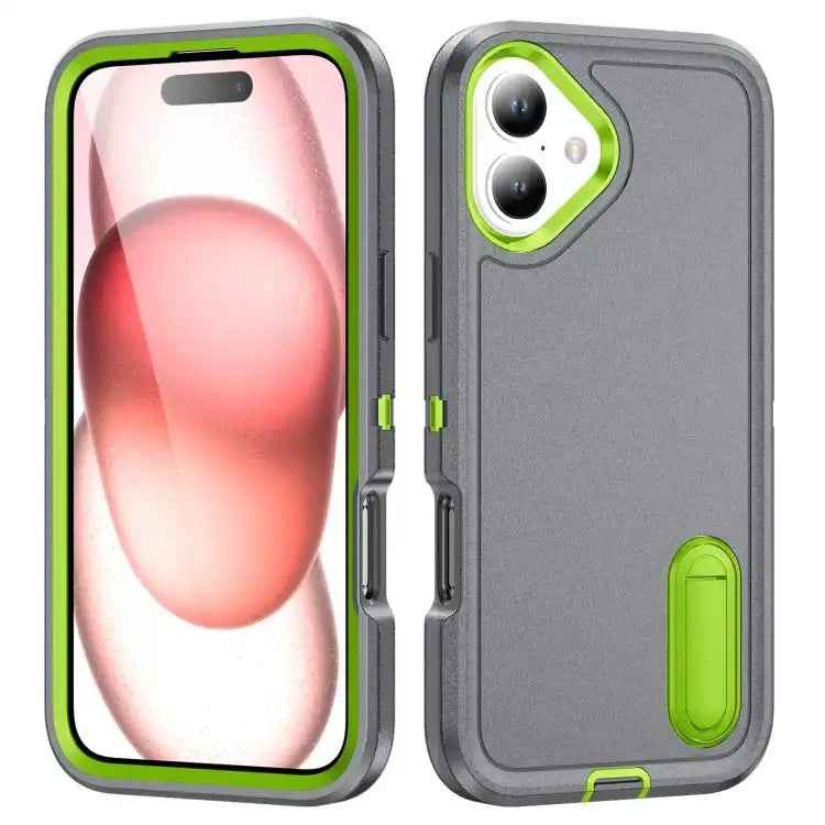 Rugged PC + Silicone Phone Case with Holder