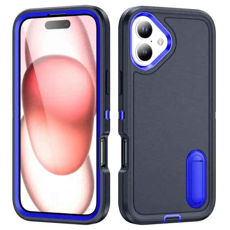 Rugged PC + Silicone Phone Case with Holder