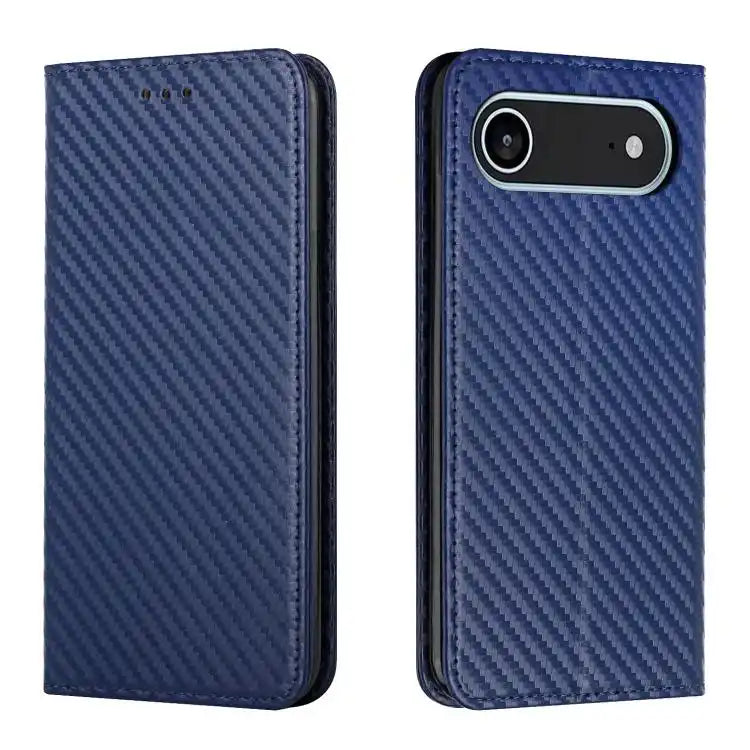 Carbon Fiber Texture Magnetic Flip Leather Phone Case