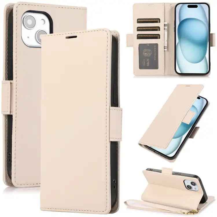 Side Buckle RFID Anti-theft Leather Phone Case