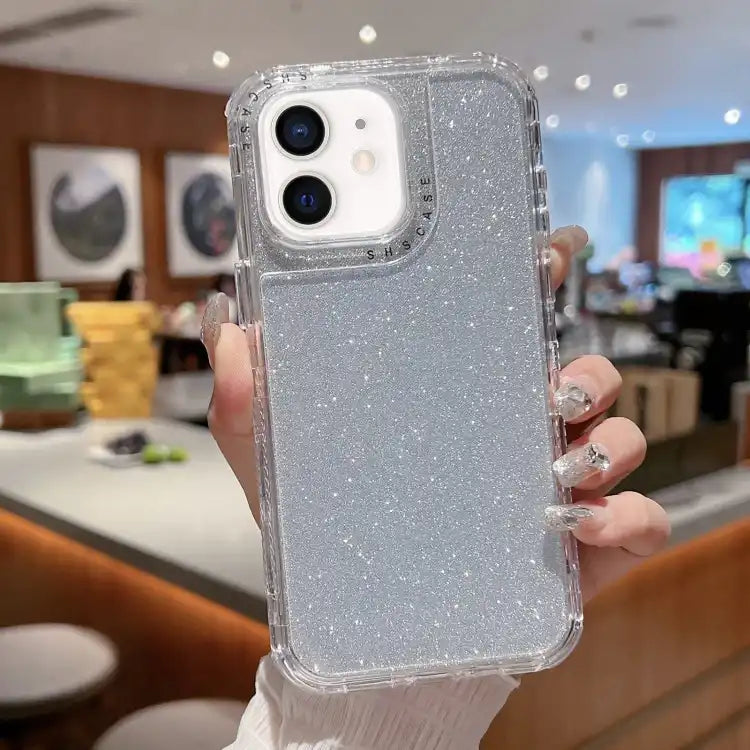TPU + PC + Glitter Paper Full Coverage Phone Case