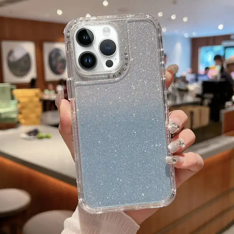 TPU + PC + Glitter Paper Full Coverage Phone Case