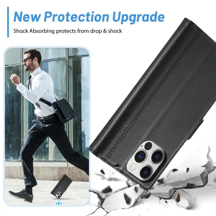 LC.IMEEKE Skin-friendly Card Slots Leather Phone Case