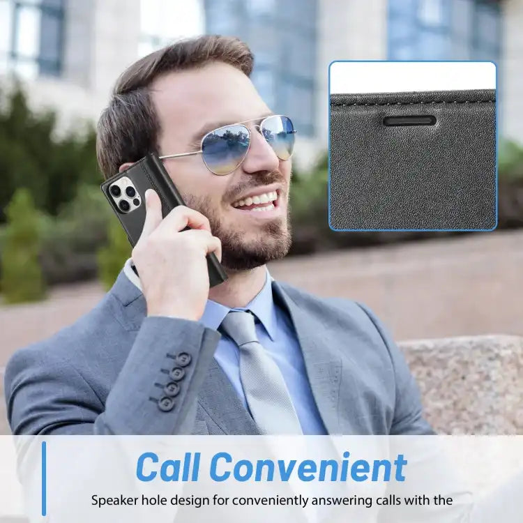 LC.IMEEKE Skin-friendly Card Slots Leather Phone Case