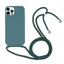 Candy Colors TPU Protective Phone Case with Lanyard