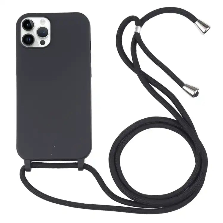 Candy Colors TPU Protective Phone Case with Lanyard