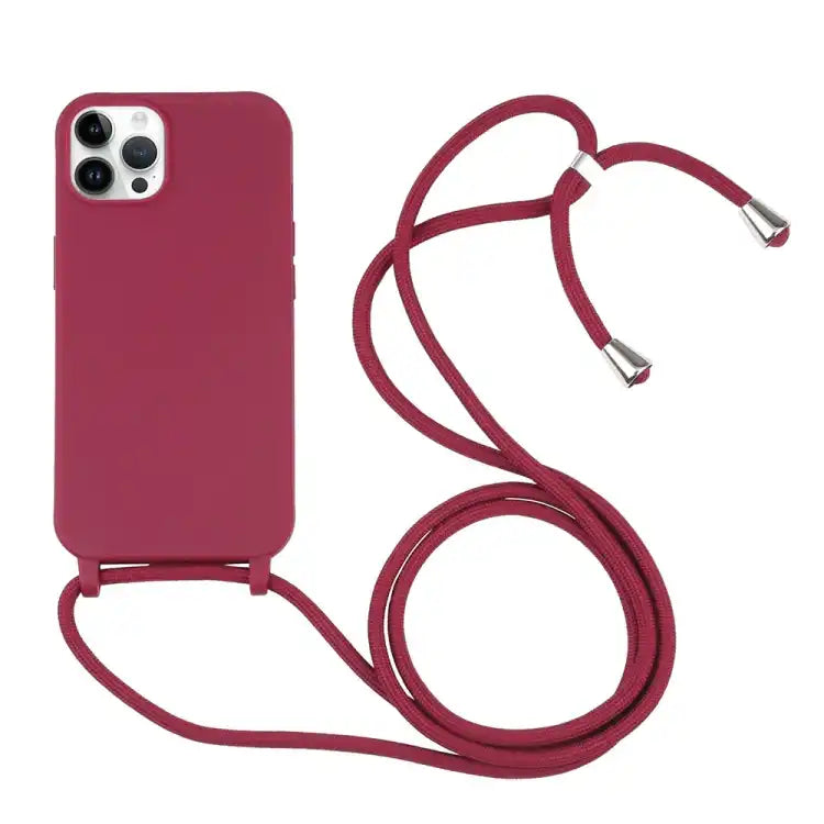 Candy Colors TPU Protective Phone Case with Lanyard