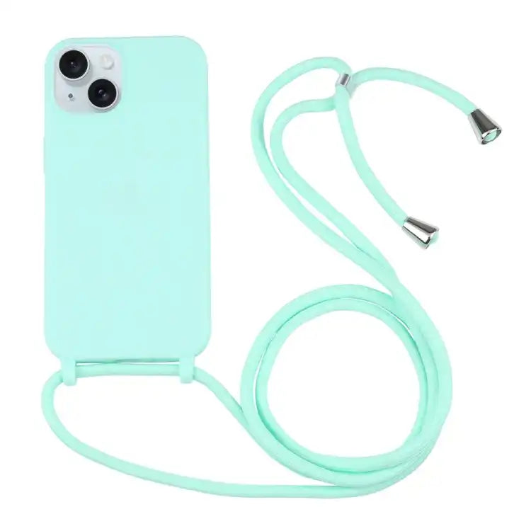 Candy Colors TPU Protective Phone Case with Lanyard