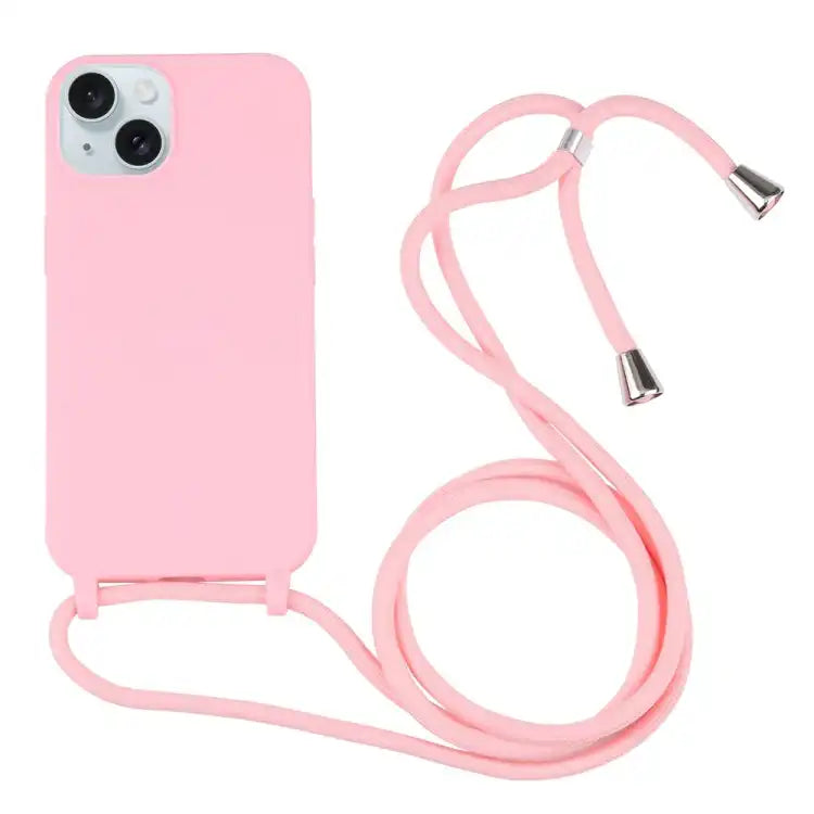 Candy Colors TPU Protective Phone Case with Lanyard