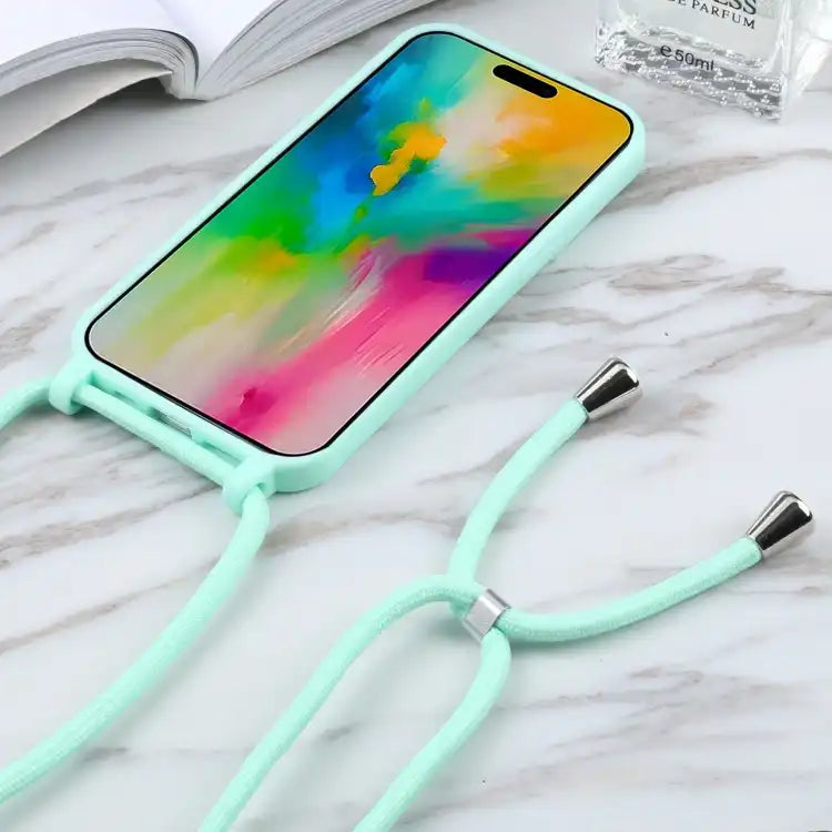Candy Colors TPU Protective Phone Case with Lanyard