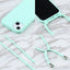 Candy Colors TPU Protective Phone Case with Lanyard