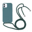 Candy Colors TPU Protective Phone Case with Lanyard