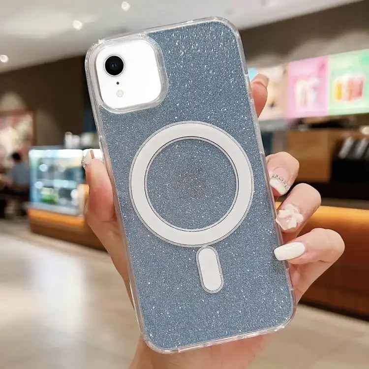 Acrylic Transparent Glitter MagSafe Phone Case