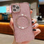 Electroplating Pure Color Glitter Powder MagSafe Phone Case