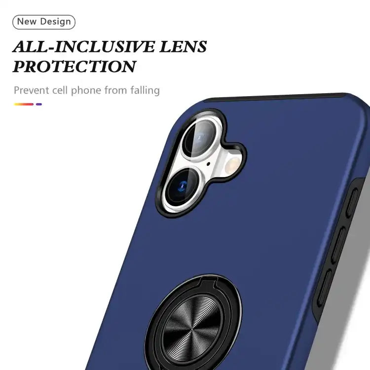 PC + TPU Magnetic Phone Case with Invisible Ring Holder