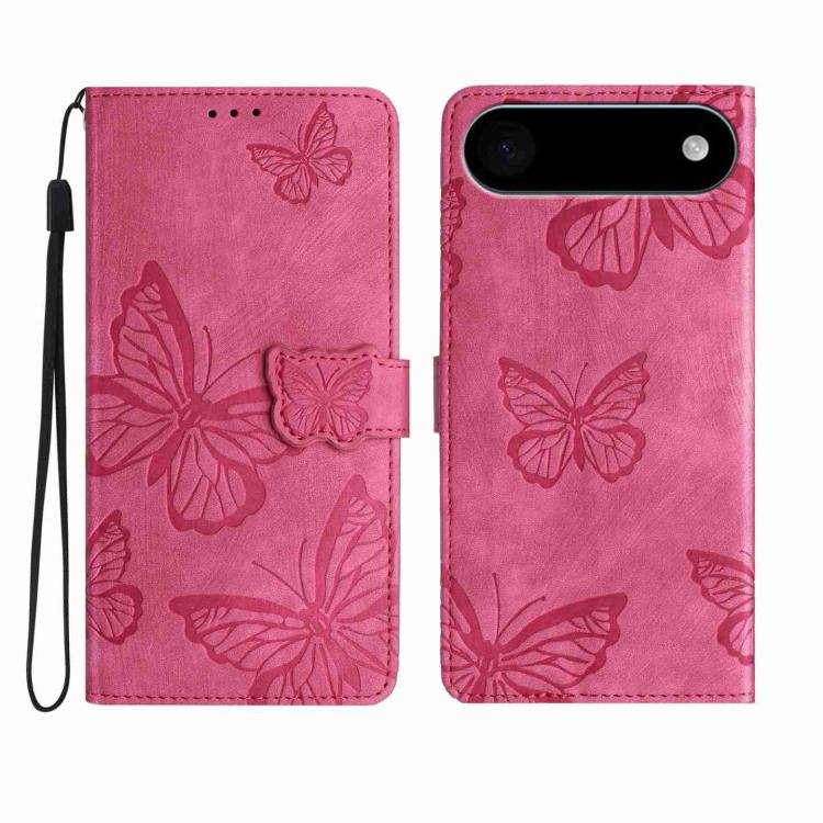 Skin-feel Embossed Butterfly Leather Phone Case