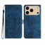 Skin-feel Embossed Butterfly Leather Phone Case