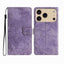 Skin-feel Embossed Butterfly Leather Phone Case