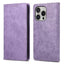 Business Solid Color Magnetic RFID Leather Phone Case
