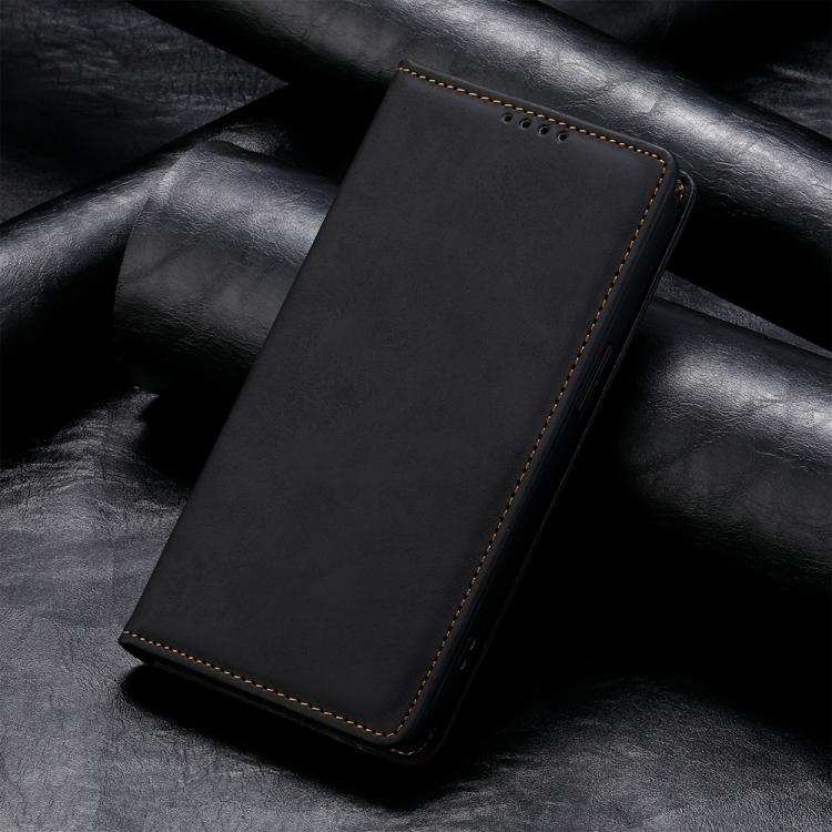 Business Solid Color Magnetic RFID Leather Phone Case
