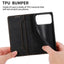 Business Solid Color Magnetic RFID Leather Phone Case