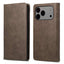 Business Solid Color Magnetic RFID Leather Phone Case