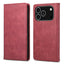 Business Solid Color Magnetic RFID Leather Phone Case