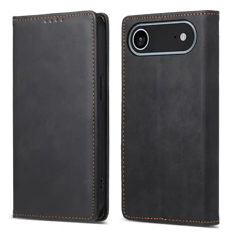 Business Solid Color Magnetic RFID Leather Phone Case