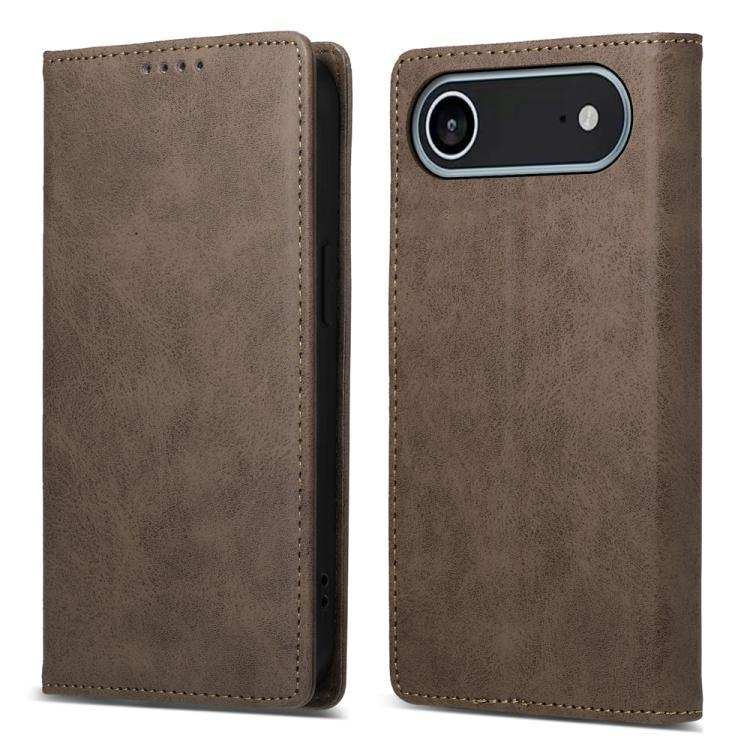 Business Solid Color Magnetic RFID Leather Phone Case