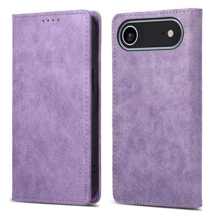 Business Solid Color Magnetic RFID Leather Phone Case