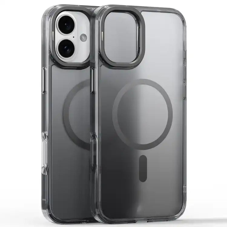 Frosted Crystal Clear Lens Holder MagSafe Magnetic Phone Case