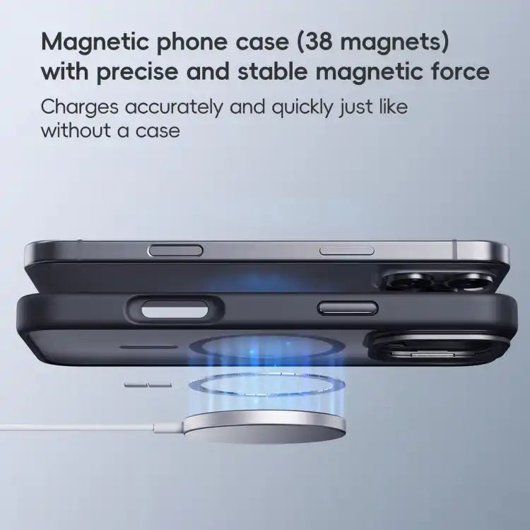 Frosted Lens Holder MagSafe Magnetic Phone Case