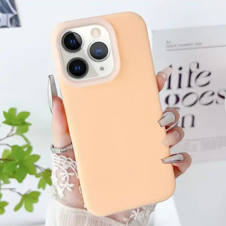 PC Hybrid Liquid Silicone Jelly Phone Case