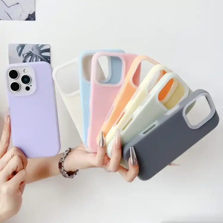 PC Hybrid Liquid Silicone Jelly Phone Case