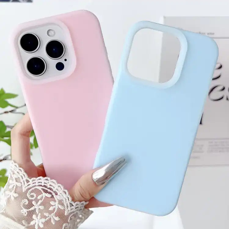 PC Hybrid Liquid Silicone Jelly Phone Case
