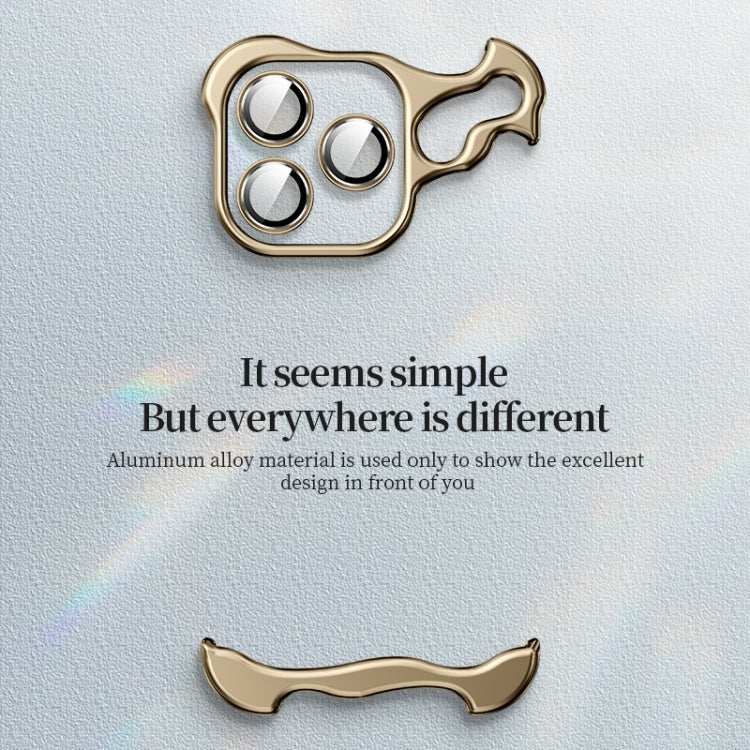 Frameless Metal Corner Pad Phone Case with Lens Film