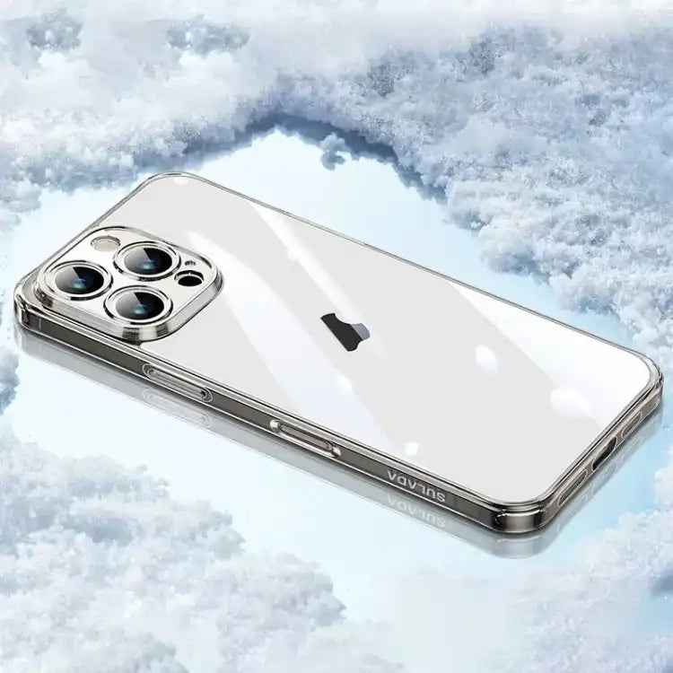 SULADA TPU Frame Tempered Glass Transparent Phone Case