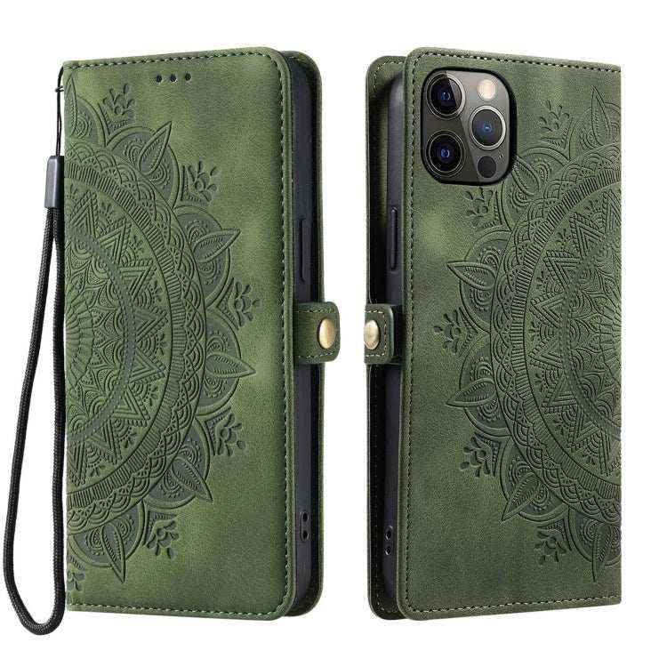 Skin Feel Totem Embossed Leather Phone Case