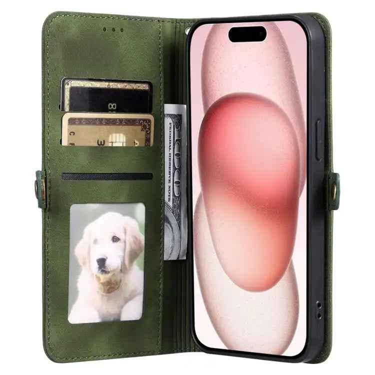 Skin Feel Totem Embossed Leather Phone Case