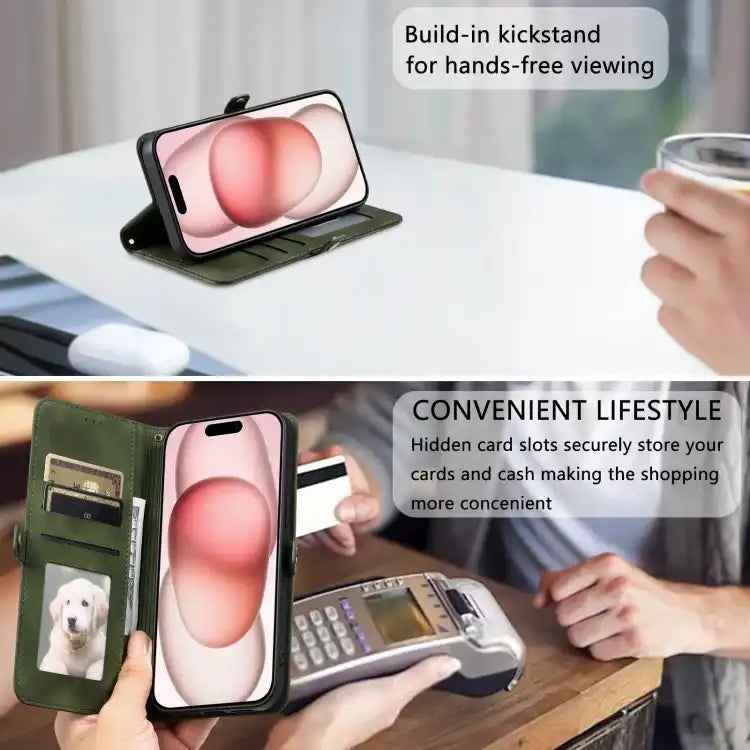 Skin Feel Totem Embossed Leather Phone Case