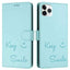 Smile Embossing RFID Leather Phone Case