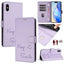 Smile Embossing RFID Leather Phone Case