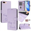 Smile Embossing RFID Leather Phone Case