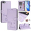 Smile Embossing RFID Leather Phone Case