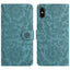 Floral Embossed Pattern Leather Phone Case
