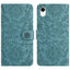 Floral Embossed Pattern Leather Phone Case