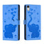 Cartoon Elephant Embossed Leather Phone Case
