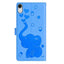Cartoon Elephant Embossed Leather Phone Case