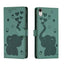 Cartoon Elephant Embossed Leather Phone Case