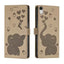 Cartoon Elephant Embossed Leather Phone Case